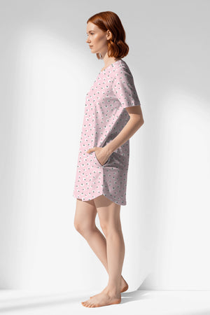 Woman Polyviscon Cloud Pocket Detail Tunic - VienettaROTASYON