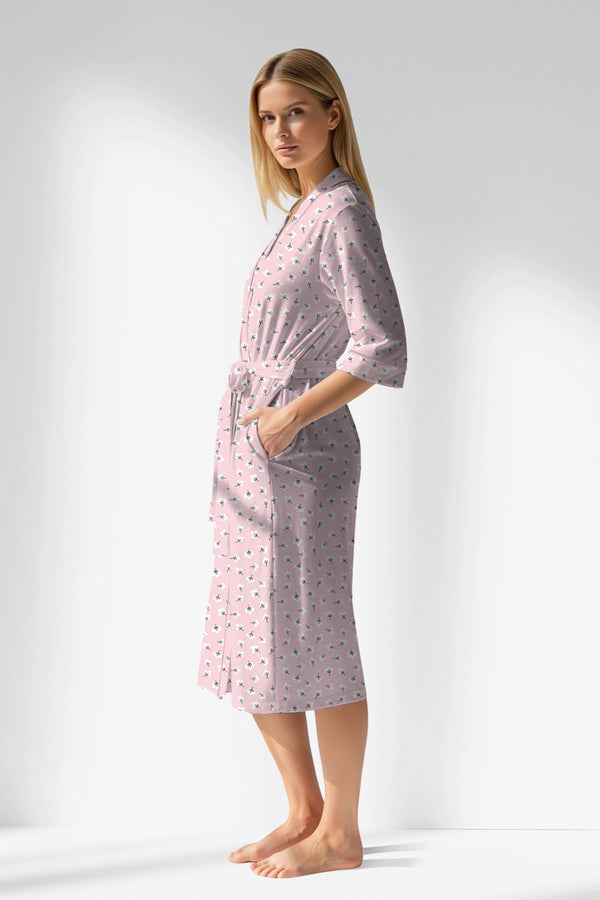 Woman Polyviscon Cloud Dressing Gown - VienettaROTASYON