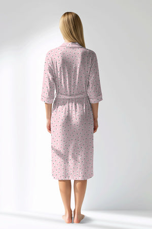 Woman Polyviscon Cloud Dressing Gown - VienettaROTASYON