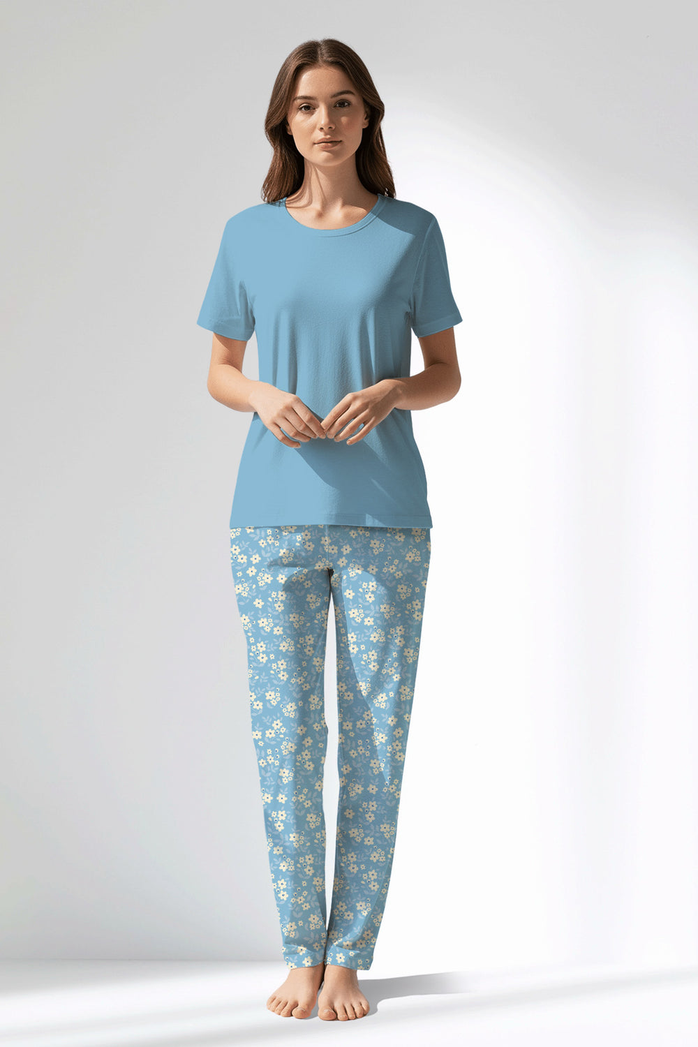 Woman Polyviscon SoftAura Pyjama Set - Vienetta14 - 4318