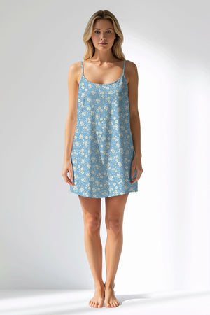 Woman Polyviscon SoftAura Thin Strap Tunic - VienettaROTASYON