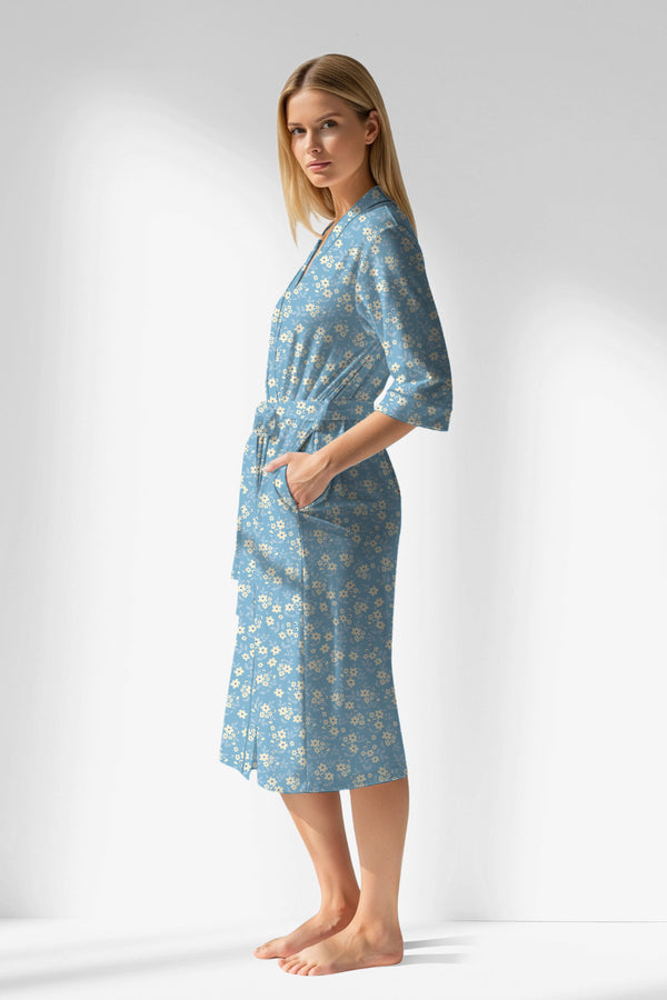 Woman Polyviscon SoftAura Dressing Gown - VienettaROTASYON