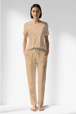 Woman Polyviscon SoftEcho Pocket Detail Pyjama Set - ROTASYON - Image 1