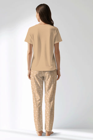 Woman Polyviscon SoftEcho Drop Collar Pyjama Set - 14-1122 - Image 3