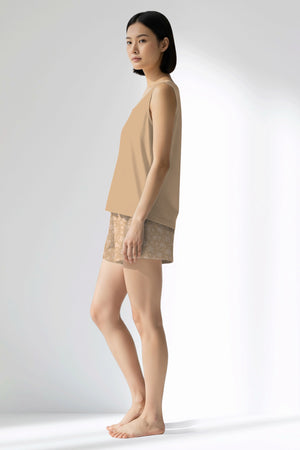 Woman Polyviscon SoftEcho Thick Strap Short Set - 14-1122 - Image 2