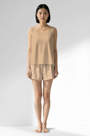 Woman Polyviscon SoftEcho Thick Strap Short Set - 14-1122 - Image 1