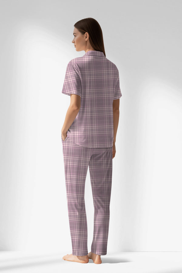 Woman Polyviscon TidyPatch Buttoned Pyjama Set - ROTASYON - Image 3