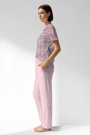 Woman Polyviscon TidyPatch Pocket Detail Pyjama Set - ROTASYON - Image 2