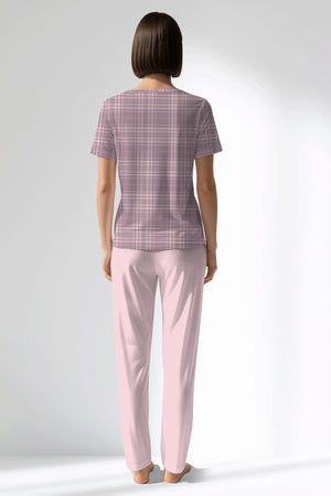 Woman Polyviscon TidyPatch Pocket Detail Pyjama Set - ROTASYON - Image 3