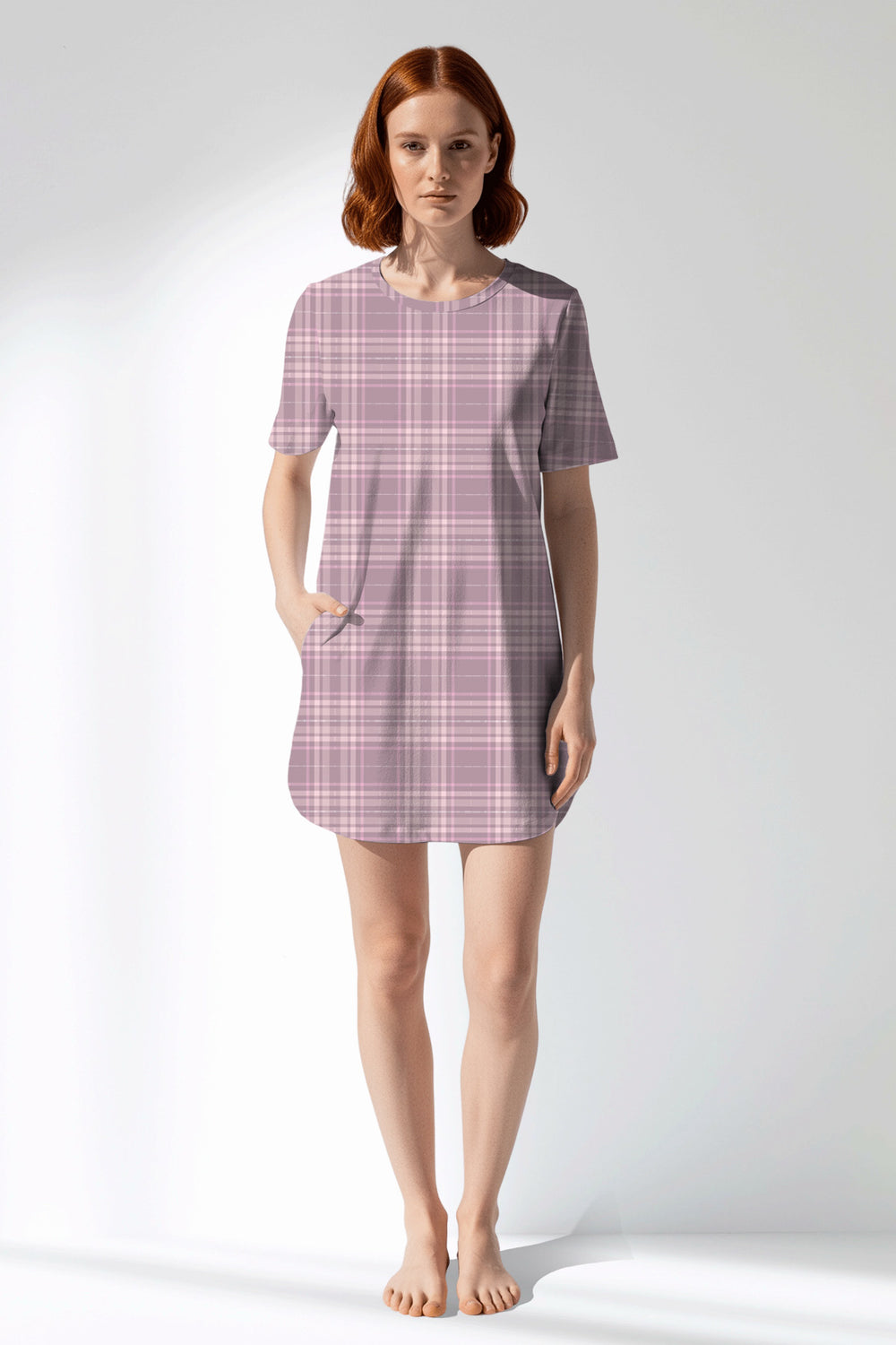 Woman Polyviscon TidyPatch Pocket Detail Tunic - ROTASYON - Image 1