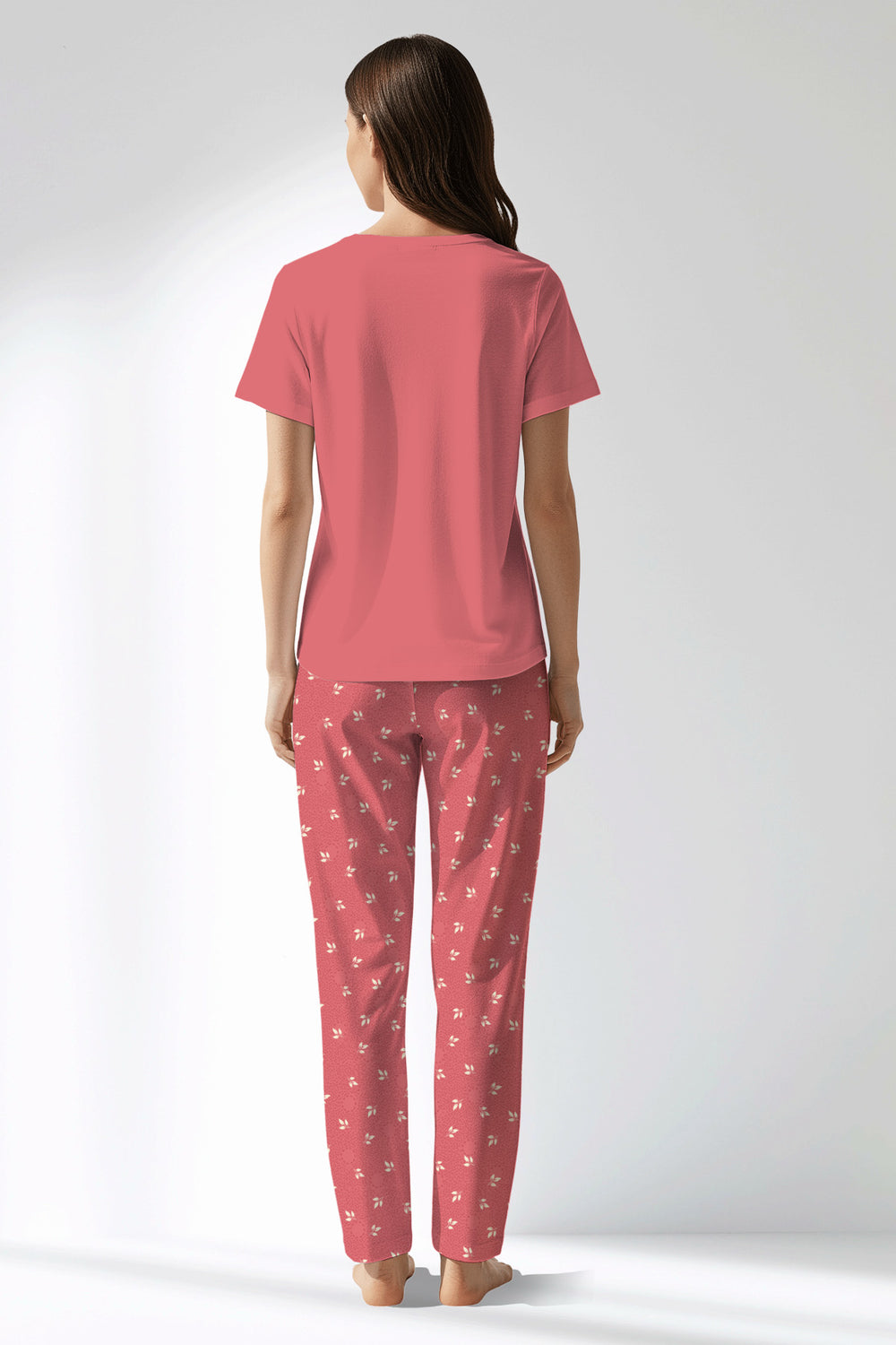 Woman Polyviscon Florentia Drop Collar Pyjama Set - 17-1641 - Image 1