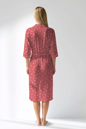 Woman Polyviscon Florentia Dressing Gown - ROTASYON - Image 3