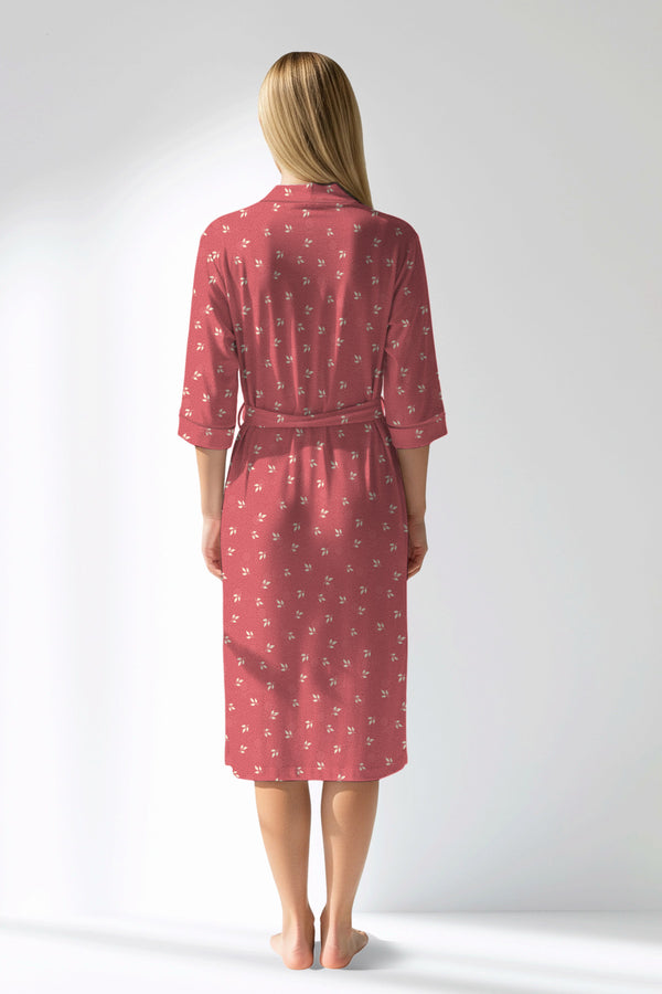 Woman Polyviscon Florentia Dressing Gown - ROTASYON - Image 3
