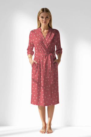 Woman Polyviscon Florentia Dressing Gown - ROTASYON - Image 1