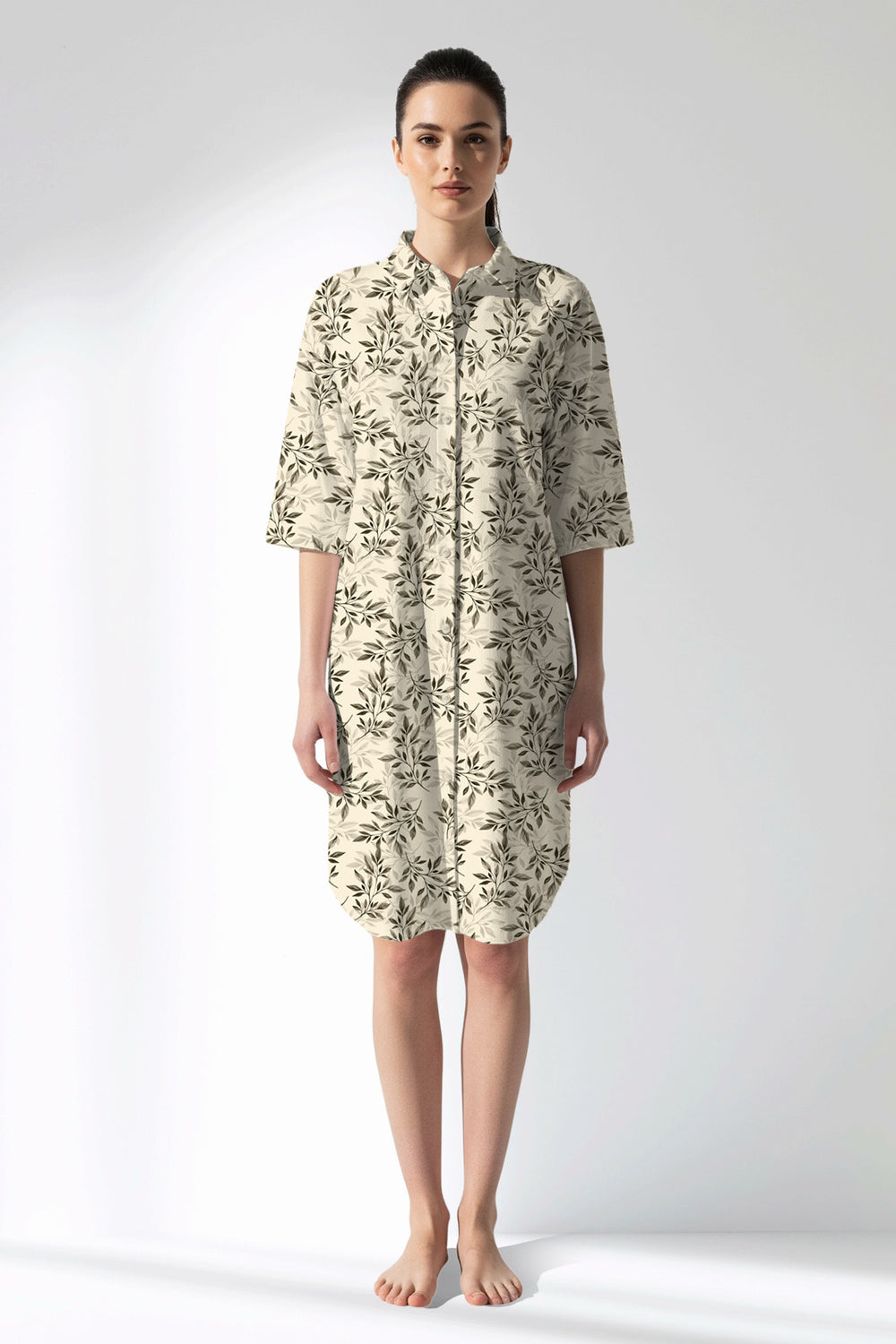 Woman Polyviscon DuskFlora Shirt Tunic - ROTASYON - Image 1