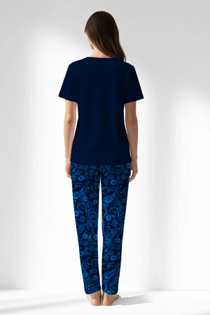 Woman Polyviscon Petarel Pyjama Set - METRAJ ZEMIN - Image 3