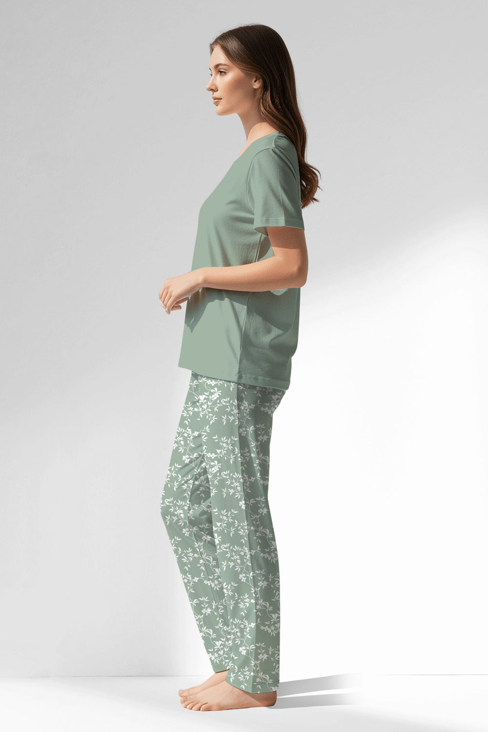 Woman Polyviscon GreenDay Pyjama Set - 15-5706 - Image 1