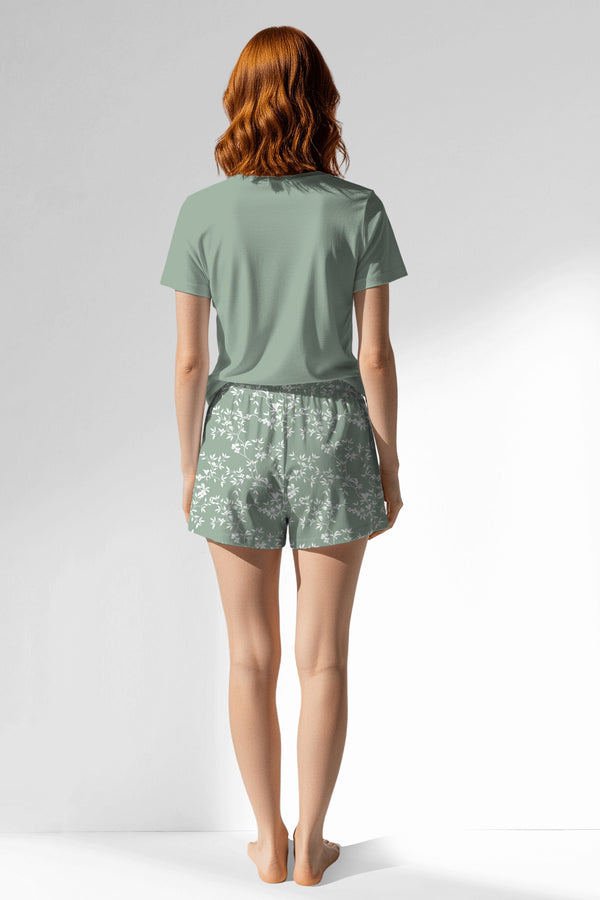 Woman Polyviscon GreenDay Short Set - 15-5706 - Image 3