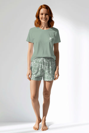 Woman Polyviscon GreenDay Short Set - 15-5706 - Image 1