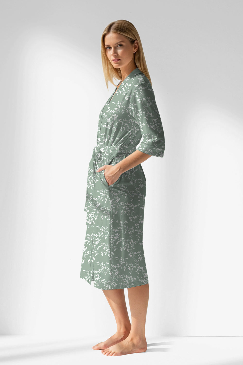 Woman Polyviscon GreenDay Dressing Gown - ROTASYON - Image 1