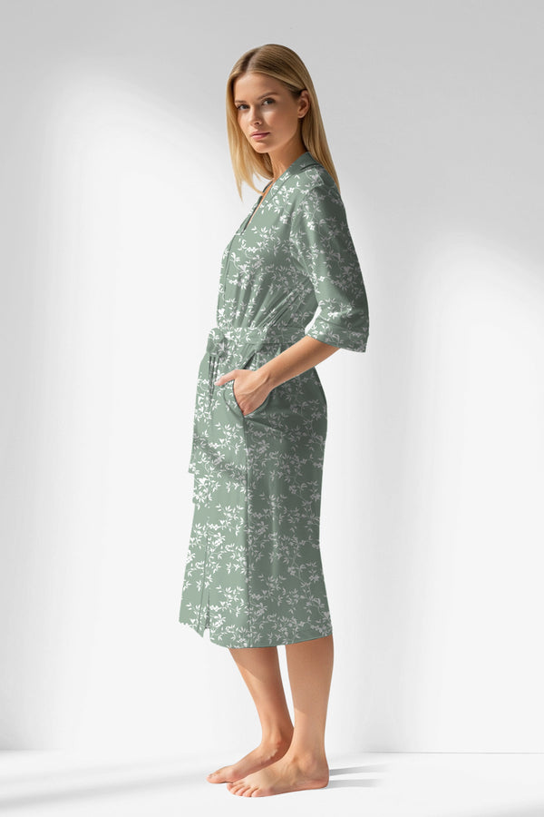 Woman Polyviscon GreenDay Dressing Gown - ROTASYON - Image 2