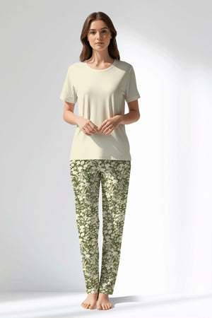 Woman Polyviscon GreenHalo Pyjama Set - 11-0107 - Image 1