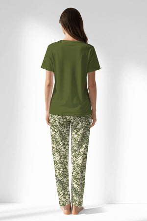 Woman Polyviscon GreenHalo Pyjama Set - B-18-0328 - Image 3