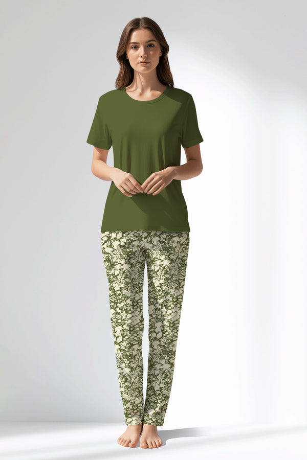 Woman Polyviscon GreenHalo Pyjama Set - B-18-0328 - Image 1