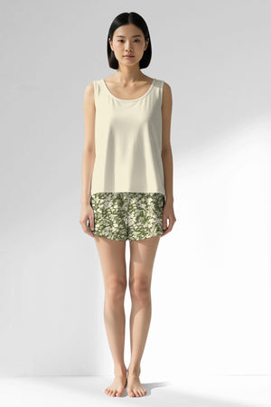 Woman Polyviscon GreenHalo Thick Strap Short Set - 11-0107 - Image 1