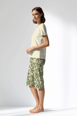 Woman Polyviscon GreenHalo Capri Set - 11-0107 - Image 2