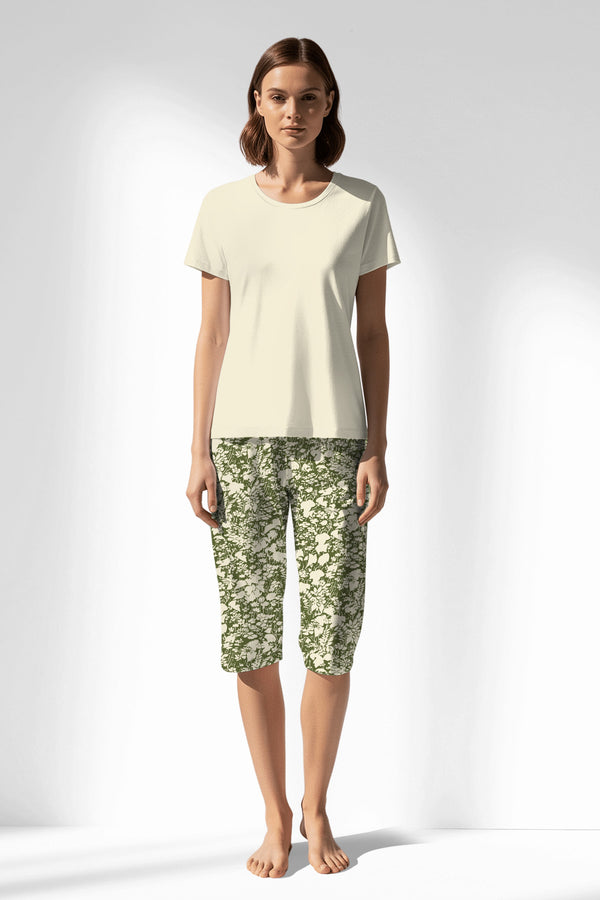 Woman Polyviscon GreenHalo Capri Set - 11-0107 - Image 3