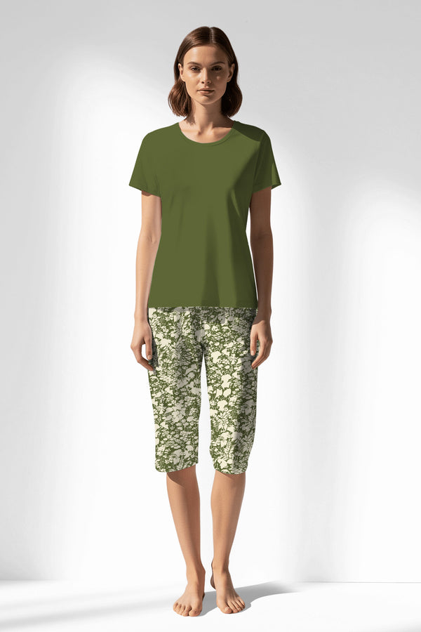 Woman Polyviscon GreenHalo Capri Set - B-18-0328 - Image 2