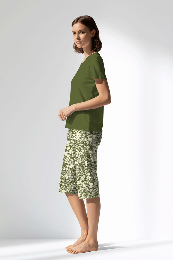 Woman Polyviscon GreenHalo Capri Set - B-18-0328 - Image 1