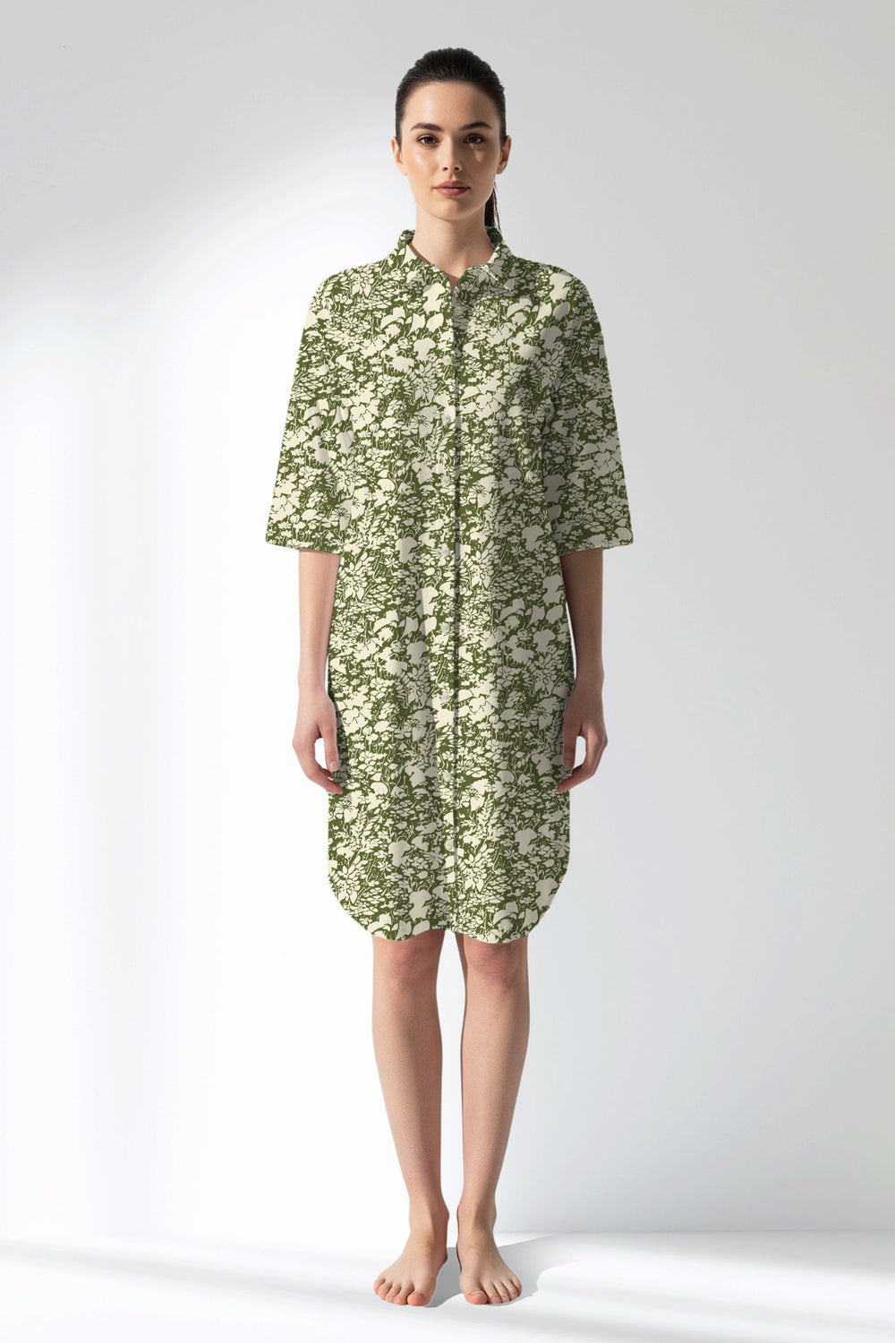 Woman Polyviscon GreenHalo Shirt Tunic - ROTASYON - Image 1