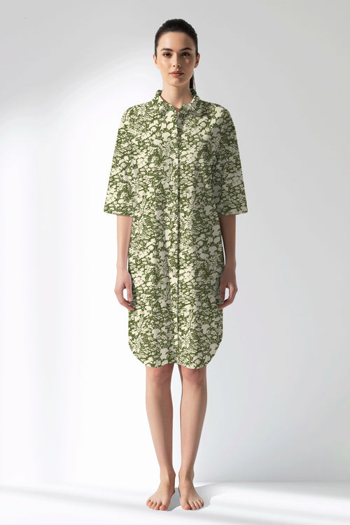 Woman Polyviscon GreenHalo Shirt Tunic - ROTASYON - Image 1