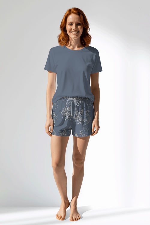 Woman Polyviscon Liliora Short Set - 18-3916 - Image 1