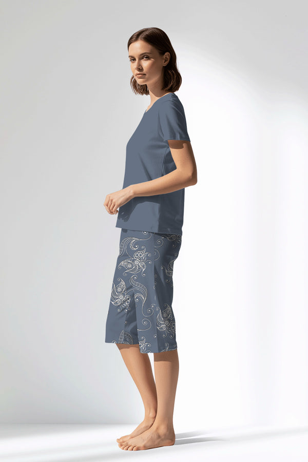 Woman Polyviscon Liliora Capri Set - 18-3916 - Image 2