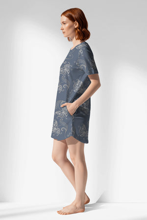 Woman Polyviscon Liliora Pocket Detail Tunic - ROTASYON - Image 2