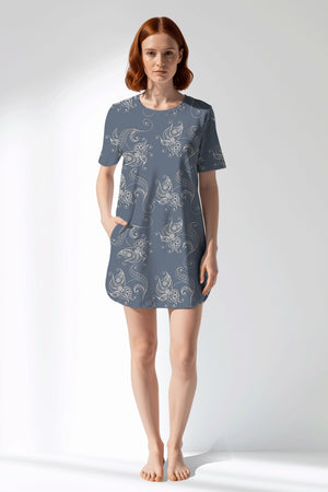 Woman Polyviscon Liliora Pocket Detail Tunic - ROTASYON - Image 1