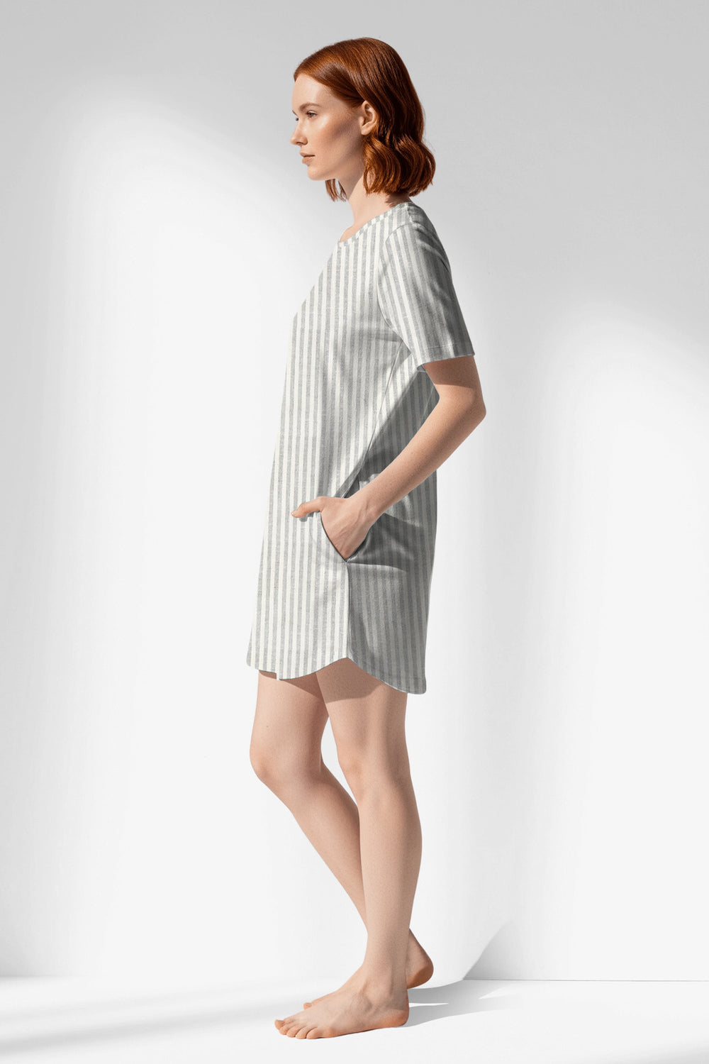 Woman Polyviscon InkWave Pocket Detail Tunic - ROTASYON - Image 1