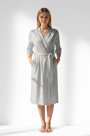 Woman Polyviscon InkWave Dressing Gown - ROTASYON - Image 1