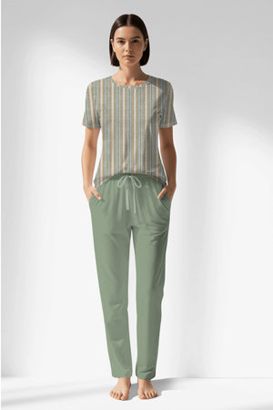 Woman Polyviscon LineFlow Pocket Detail Pyjama Set - ROTASYON - Image 1