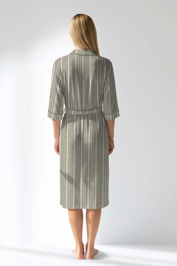 Woman Polyviscon LineFlow Dressing Gown - ROTASYON - Image 3