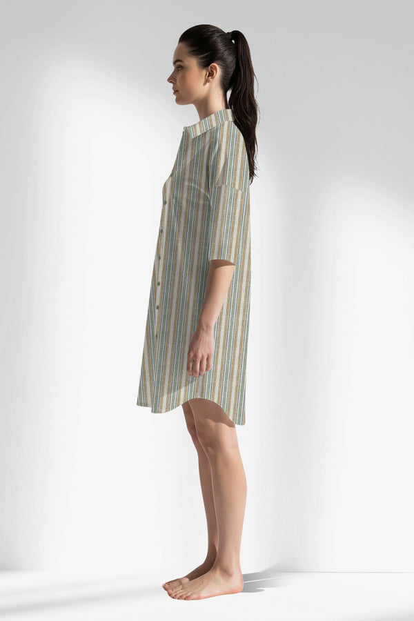 Woman Polyviscon LineFlow Shirt Tunic - ROTASYON - Image 2
