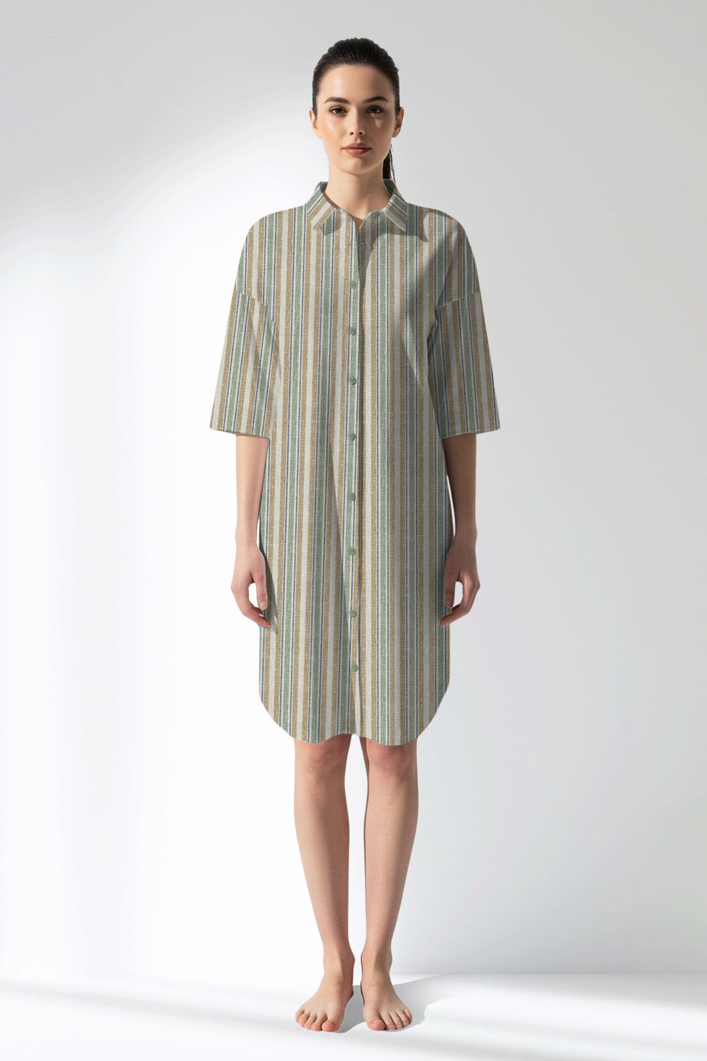 Woman Polyviscon LineFlow Shirt Tunic - ROTASYON - Image 1