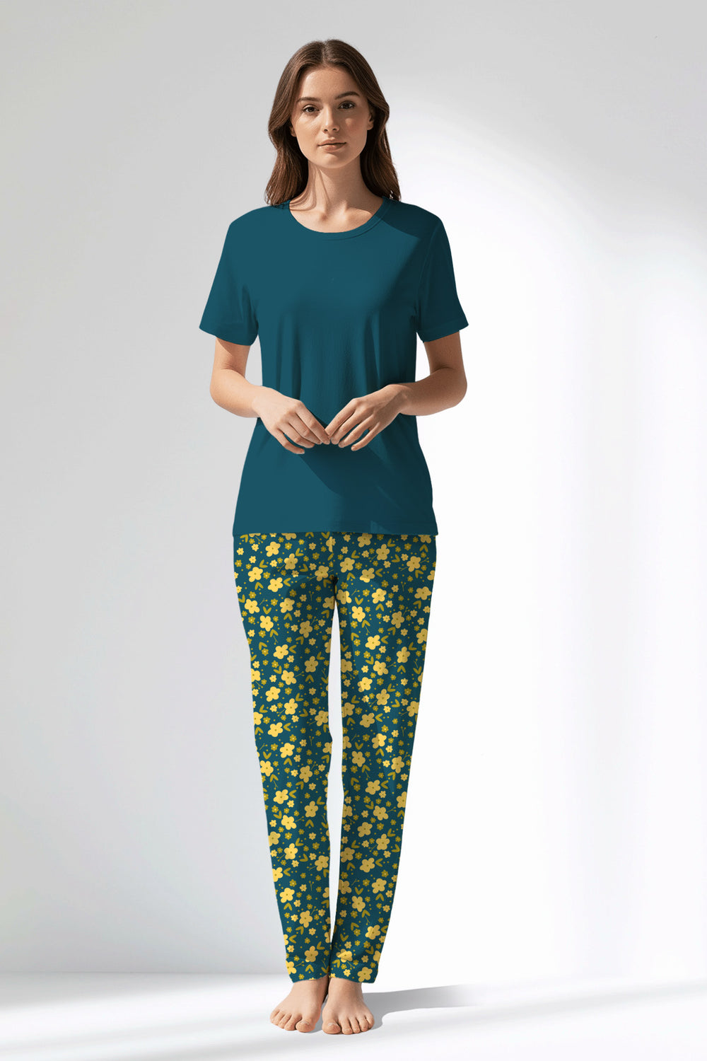 Woman Polyviscon Sunrise Pyjama Set - 19-4526 - Image 1