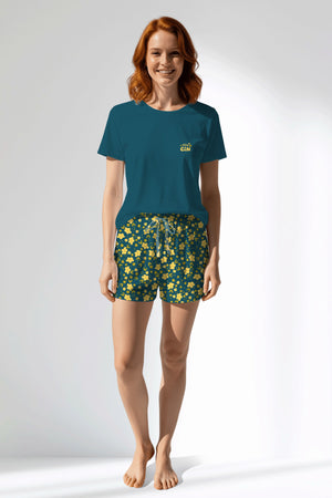 Woman Polyviscon Sunrise Short Set - 19-4526 - Image 1