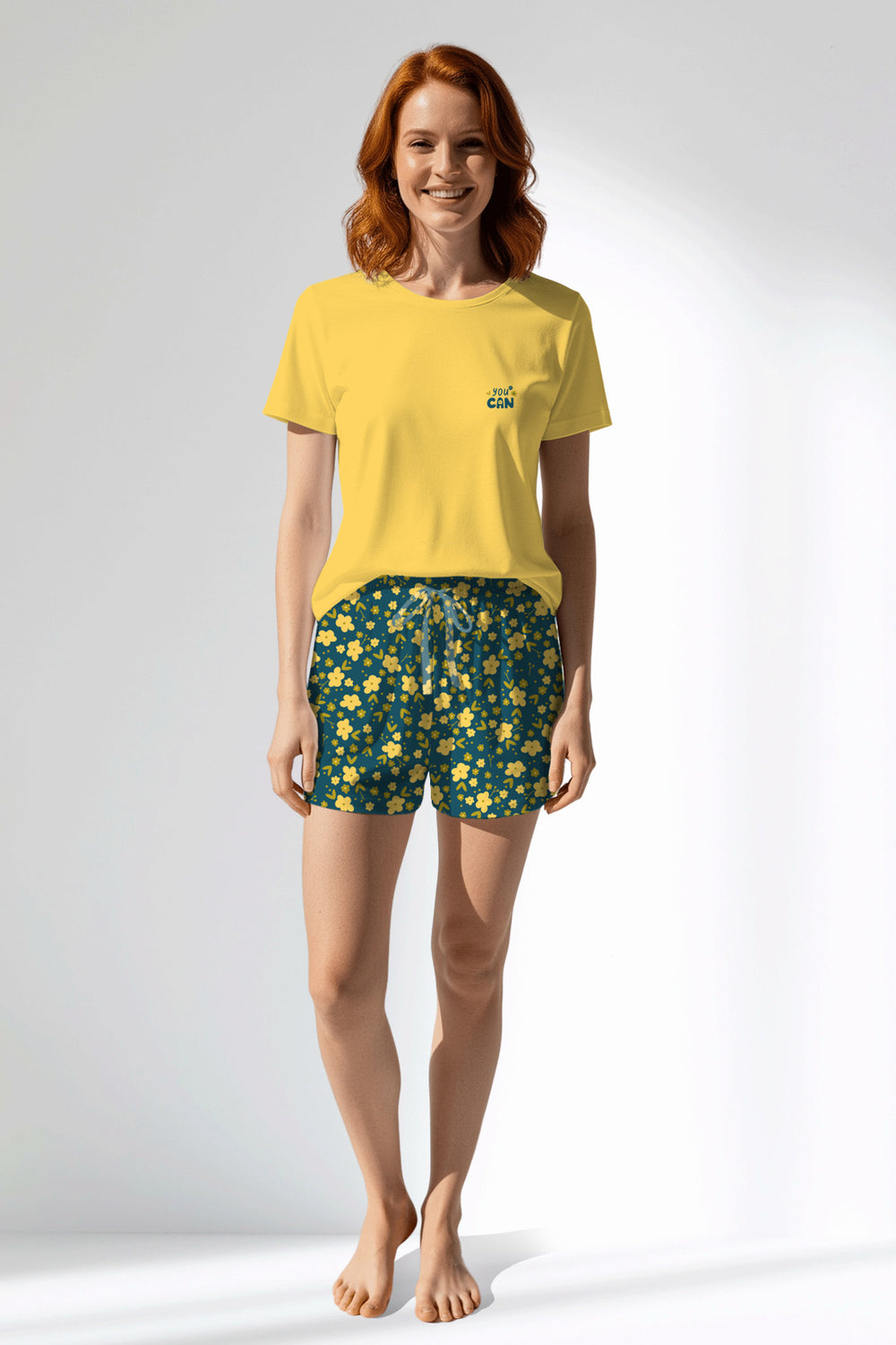 Woman Polyviscon Sunrise Short Set - 19-4526 - Image 1