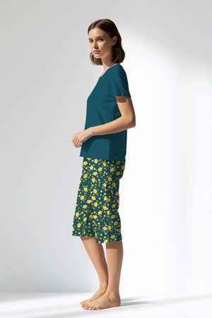 Woman Polyviscon Sunrise Capri Set - 19-4526 - Image 2