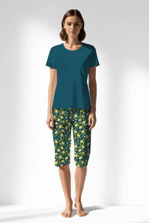 Woman Polyviscon Sunrise Capri Set - 19-4526 - Image 3